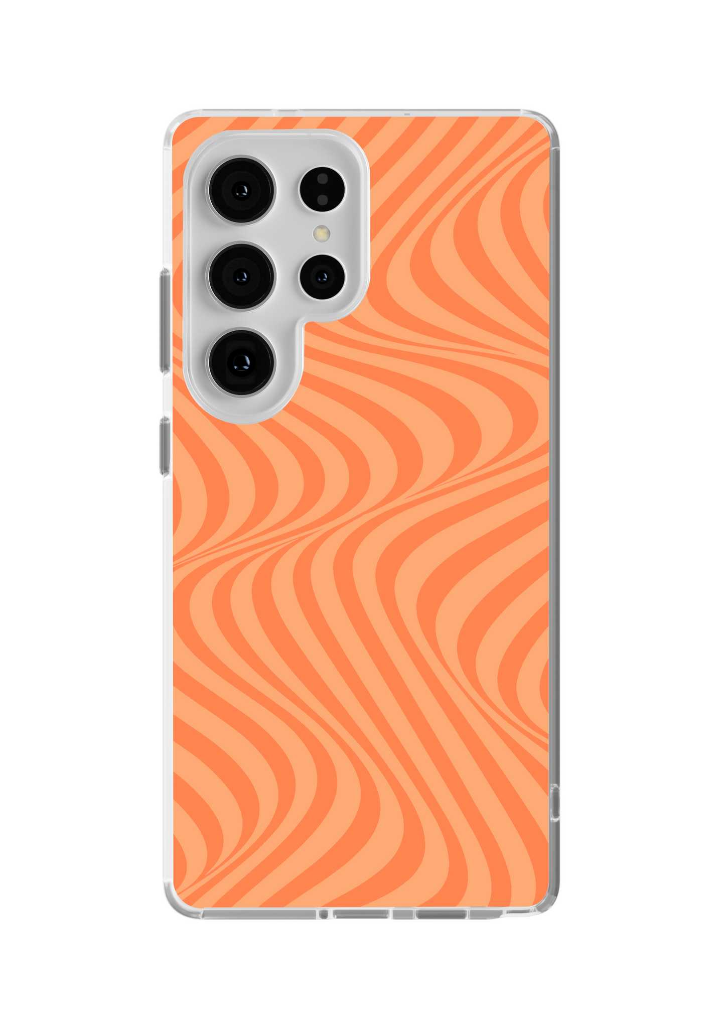 Tangerine Swirls Clear Case Insert