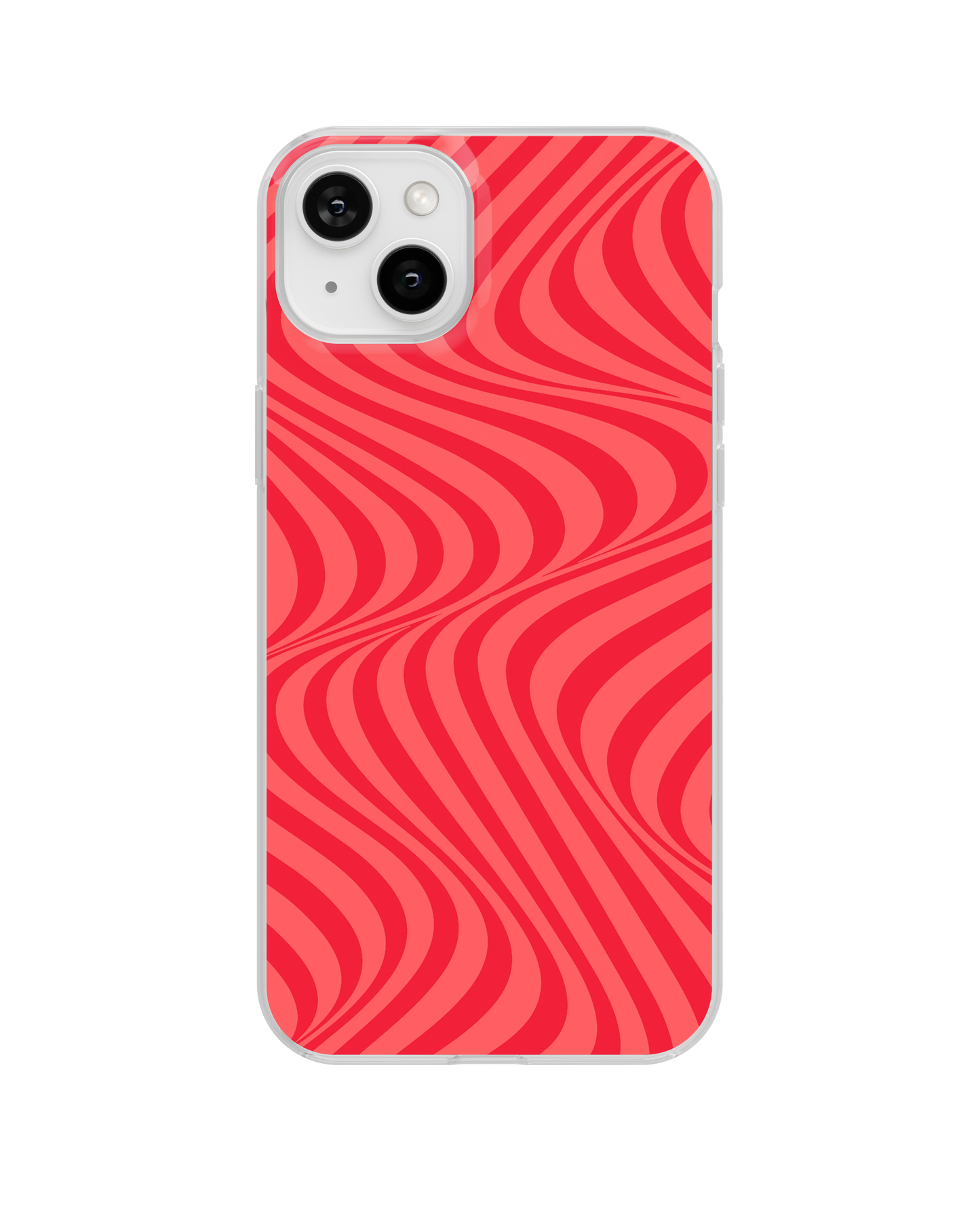 Vermillion Swirls Clear Case Insert