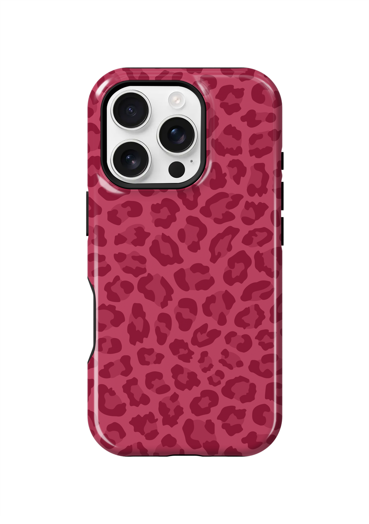 Black Cherry Leopard Phone Case