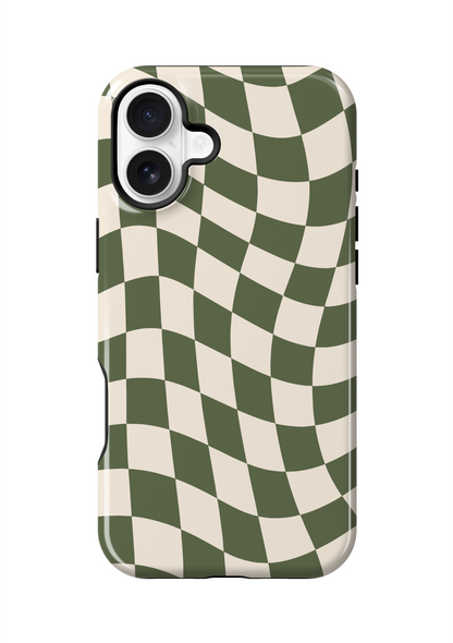 Moss Wavy Checkers II Phone Case