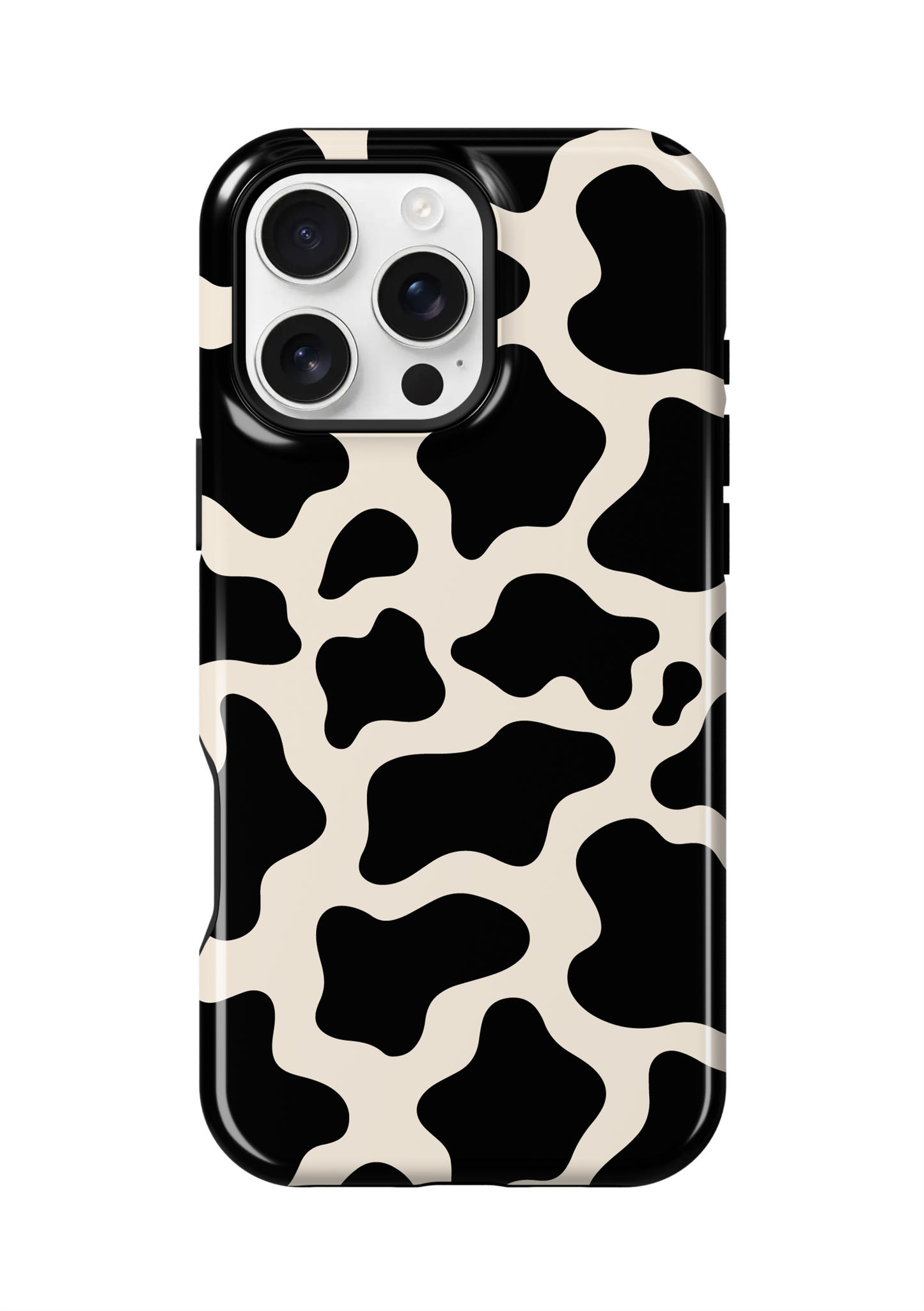 Onyx Cow Print Phone Case