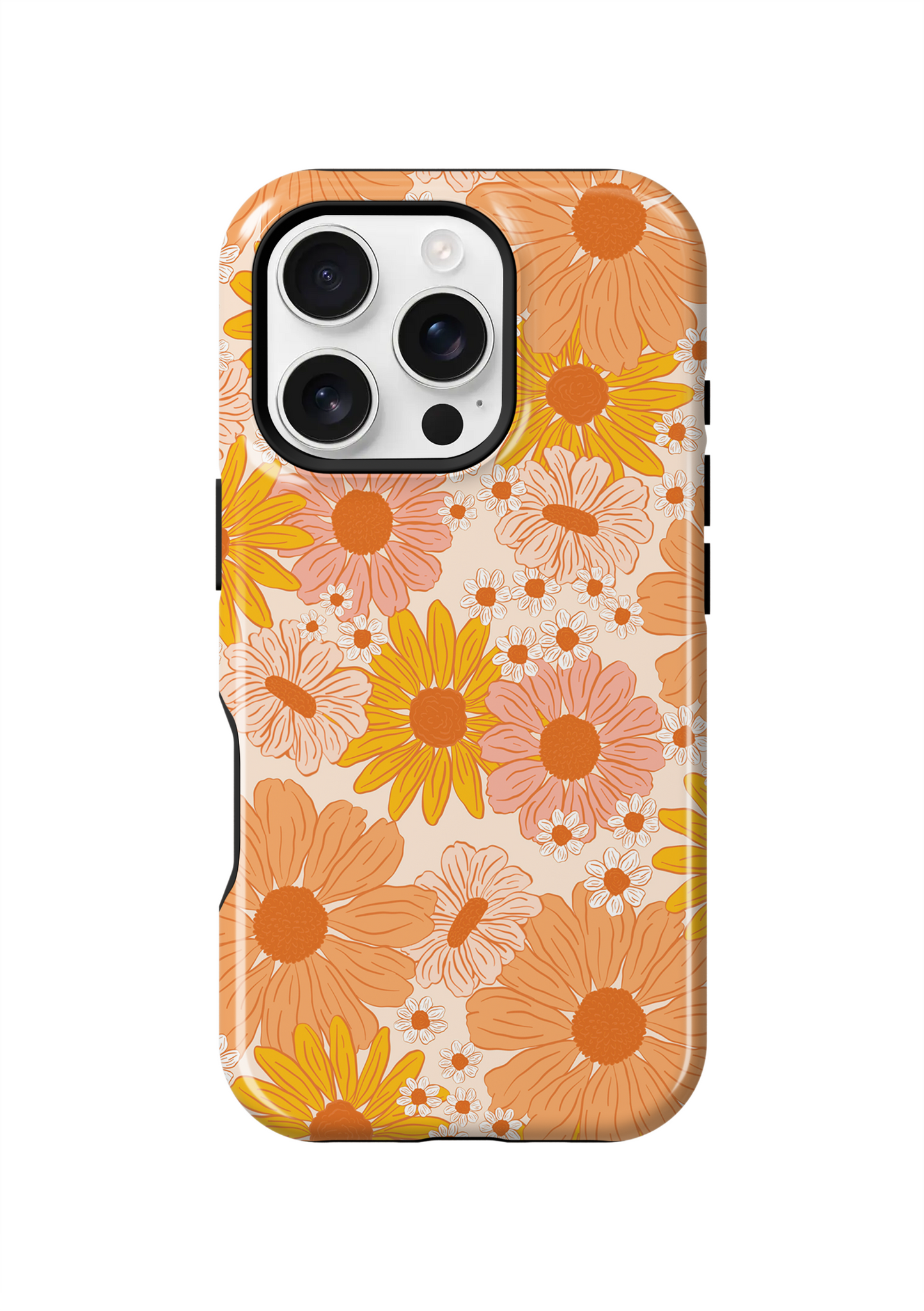 Orange Summer Blooms Phone Case