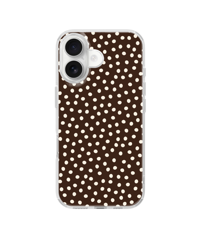 Espresso Dots Clear Case Insert