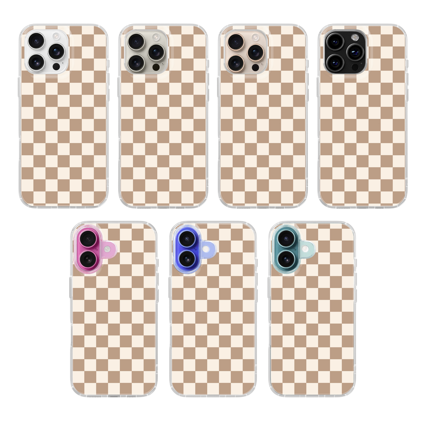 Chestnut Checkers II Clear Case Insert