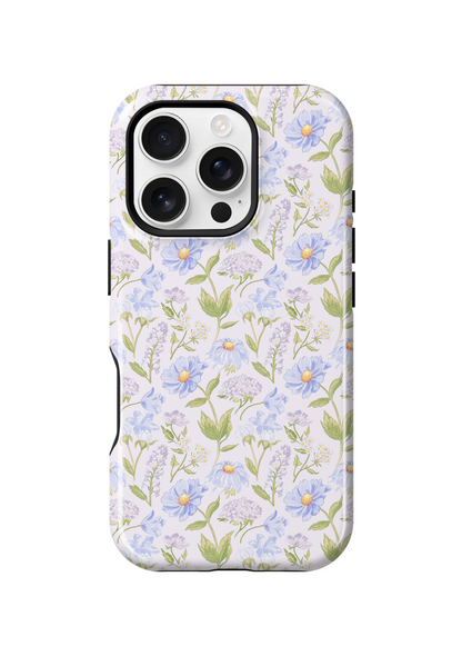 Powder Blue Heirloom Blooms Phone Case