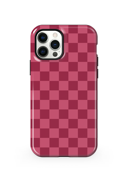 Black Cherry Checkers Phone Case