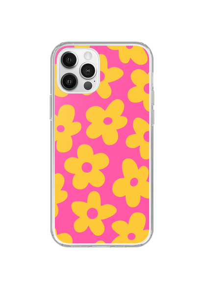 Pink Lemonade Big Blooms Clear Case Insert