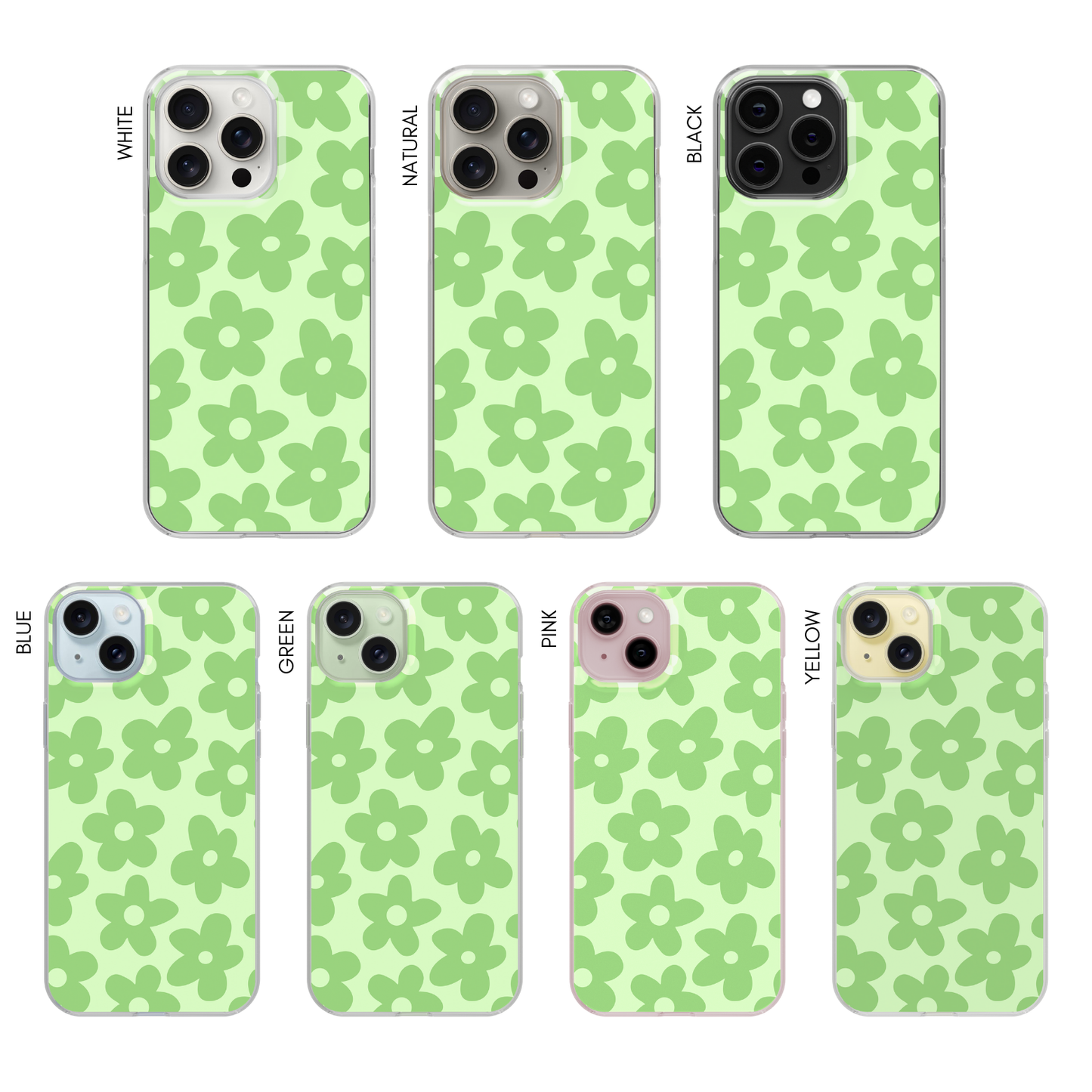 Key Lime Big Blooms Clear Case Insert