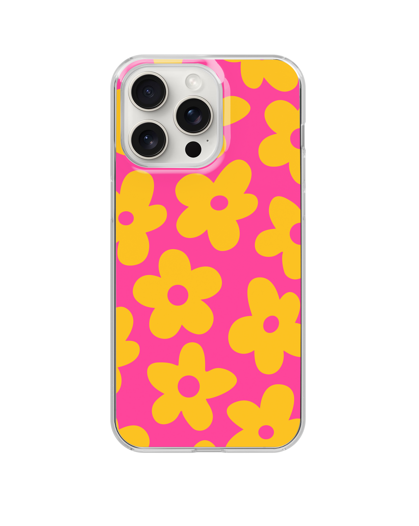 Pink Lemonade Big Blooms Clear Case Insert