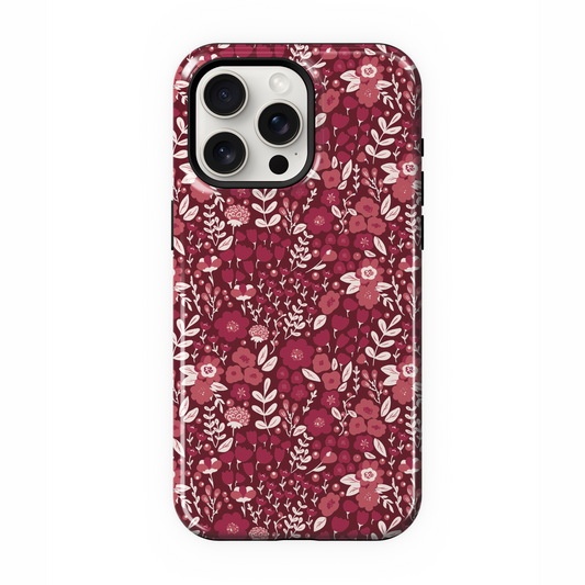 Merlot Meadow (Dark) Phone Case