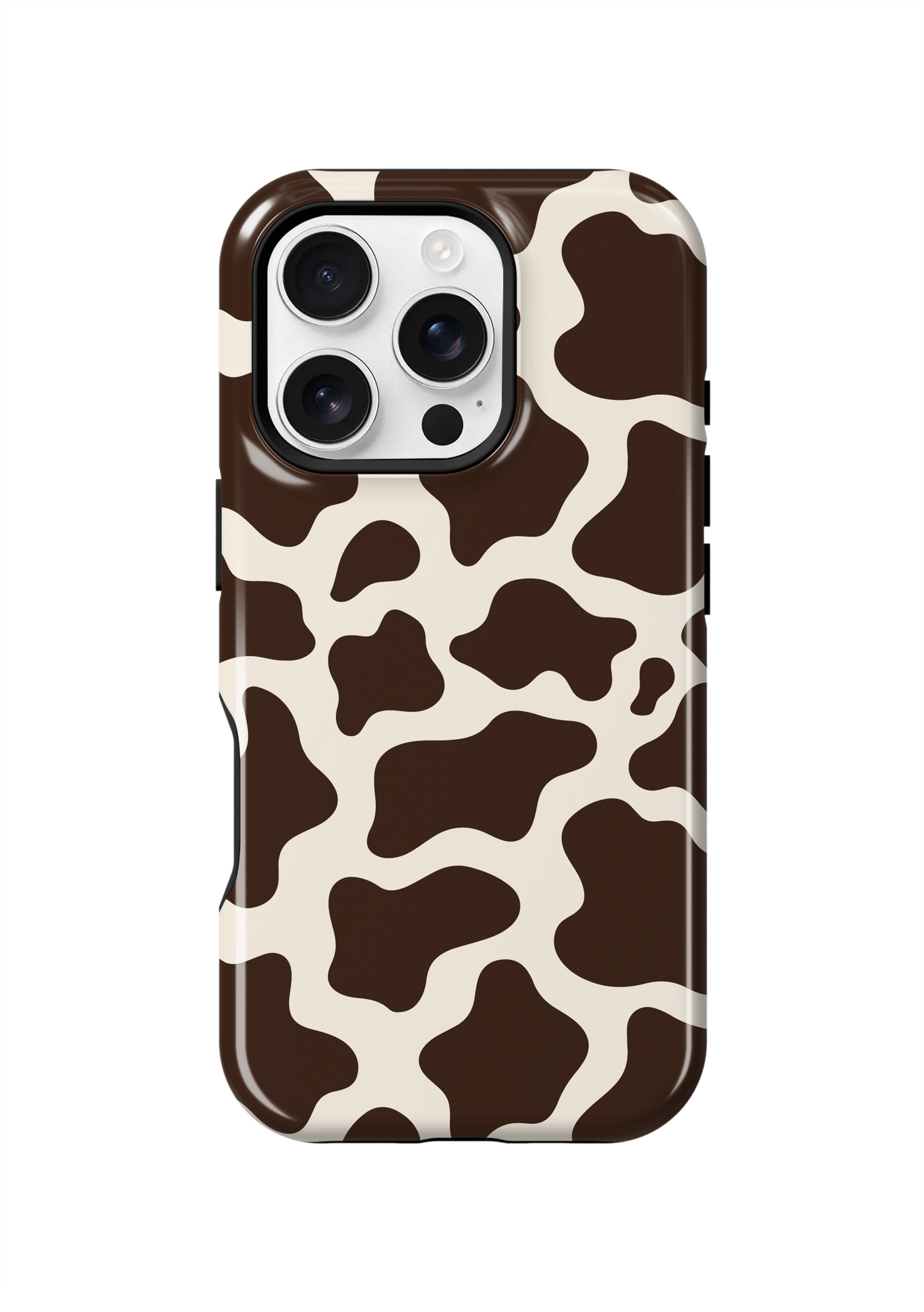 Espresso Cow Print Phone Case