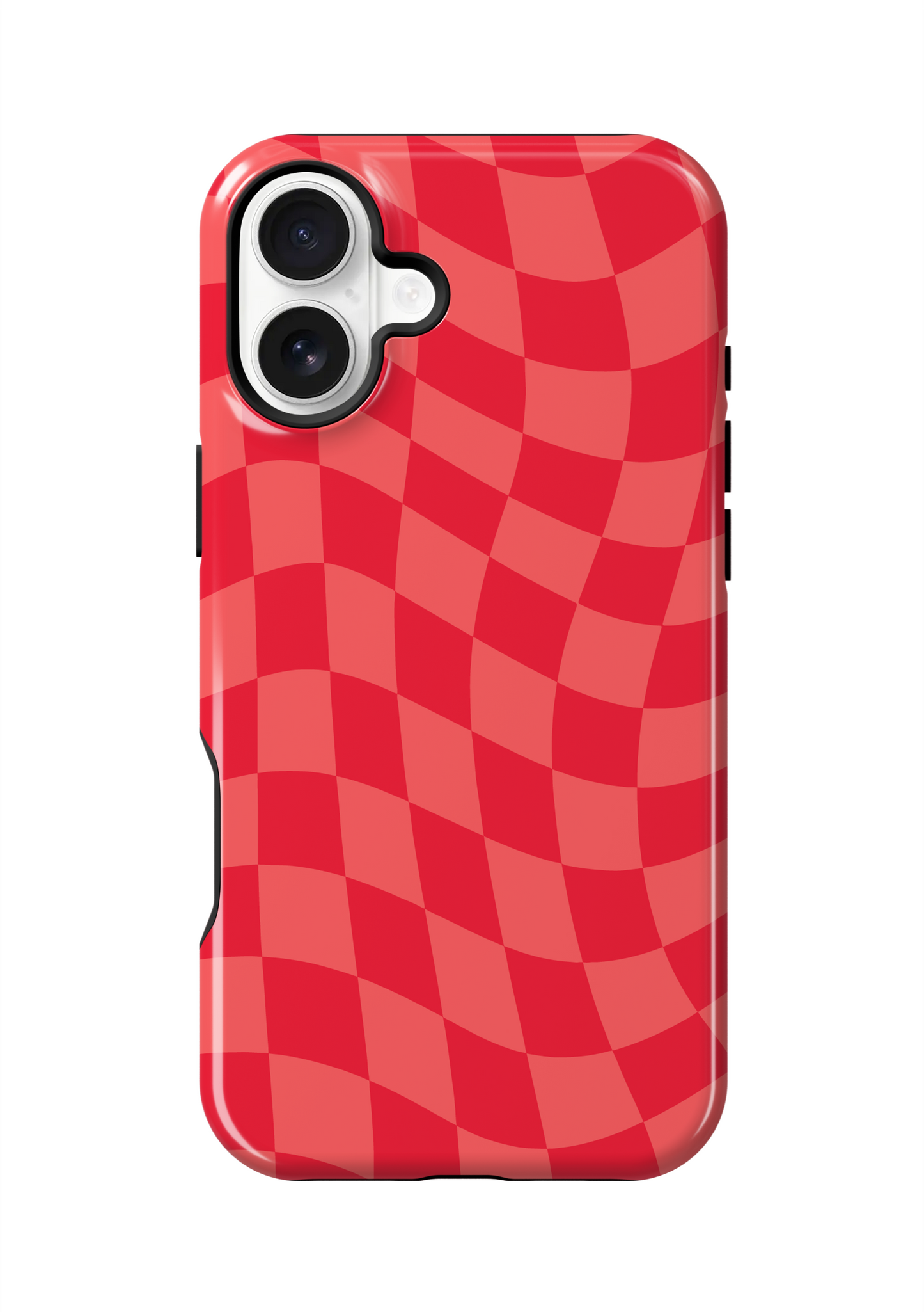 Vermillion Wavy Checkers Phone Case