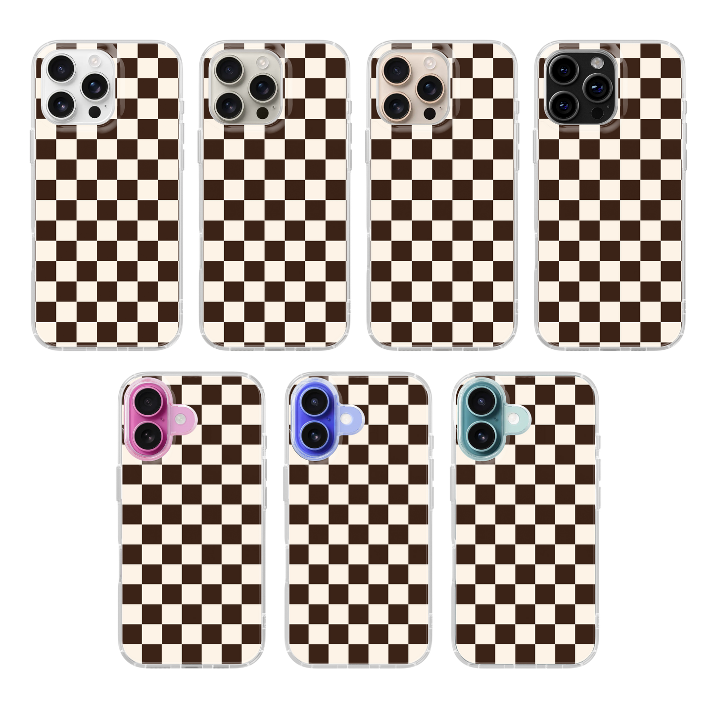 Espresso Checkers II Clear Case Insert