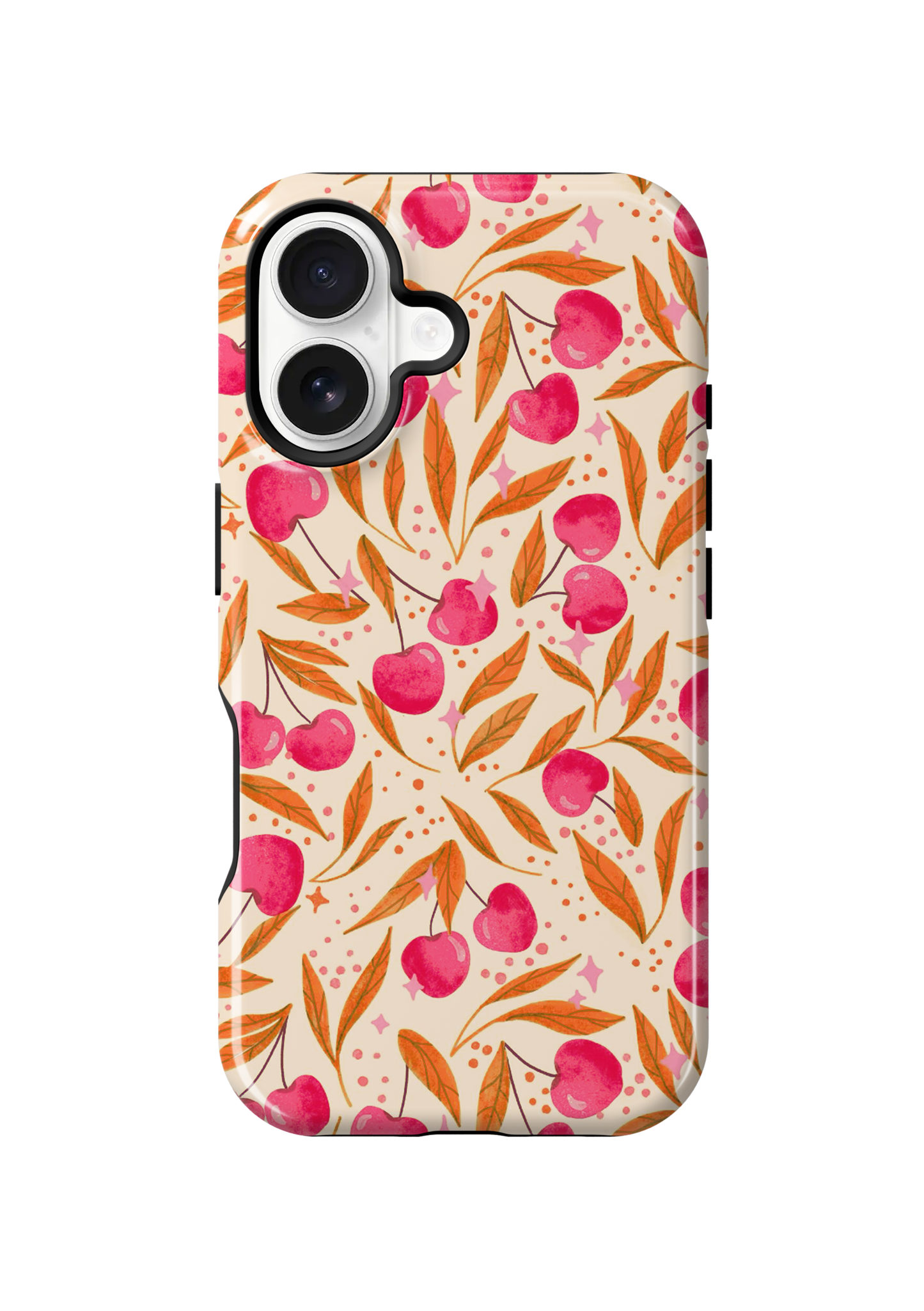 Persimmon Cherry Charm Phone Case