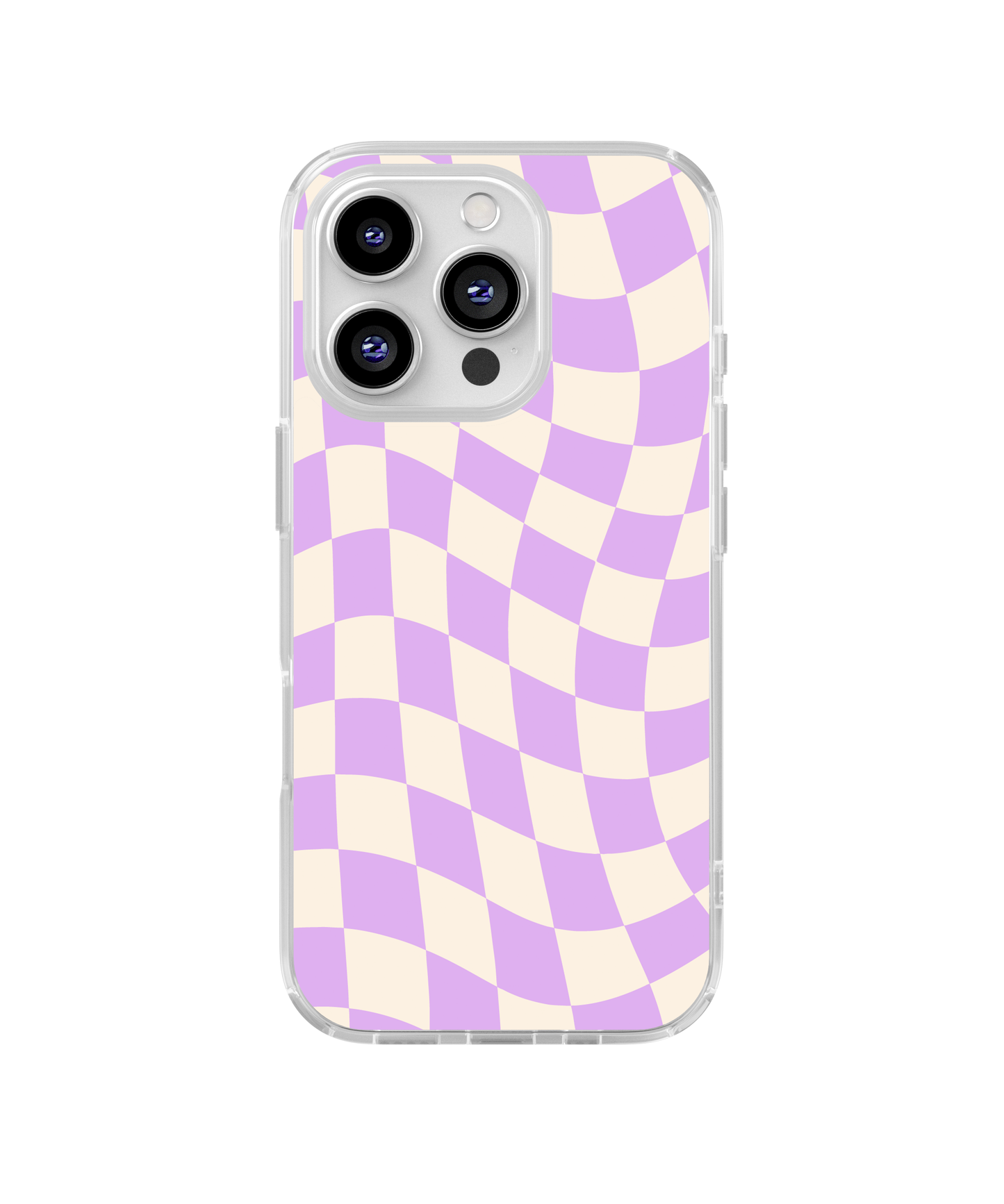 Lilac Wavy Checkers II Clear Case Insert