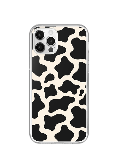 Onyx Cow Print Clear Case Insert