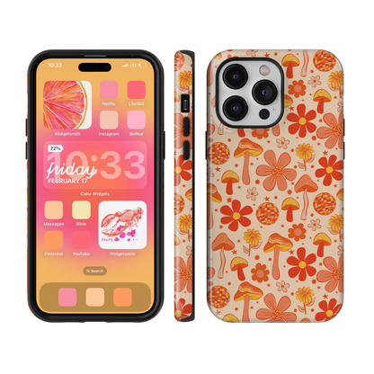 Orange Fungi Fantasia Phone Case