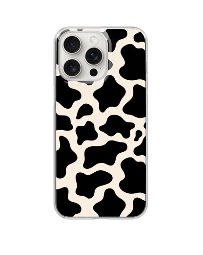 Onyx Cow Print Clear Case Insert