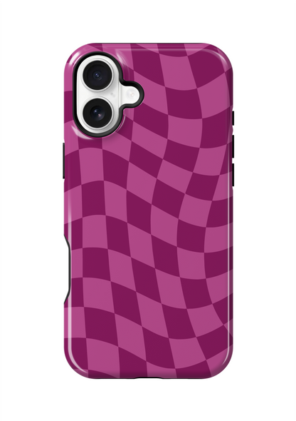 Velvet Wavy Checkers Phone Case