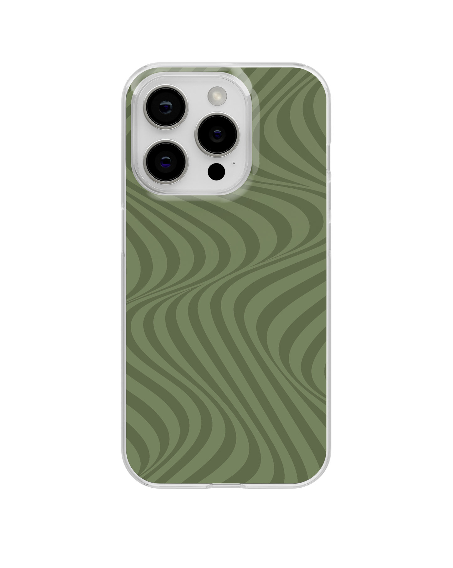 Moss Swirls Clear Case Insert