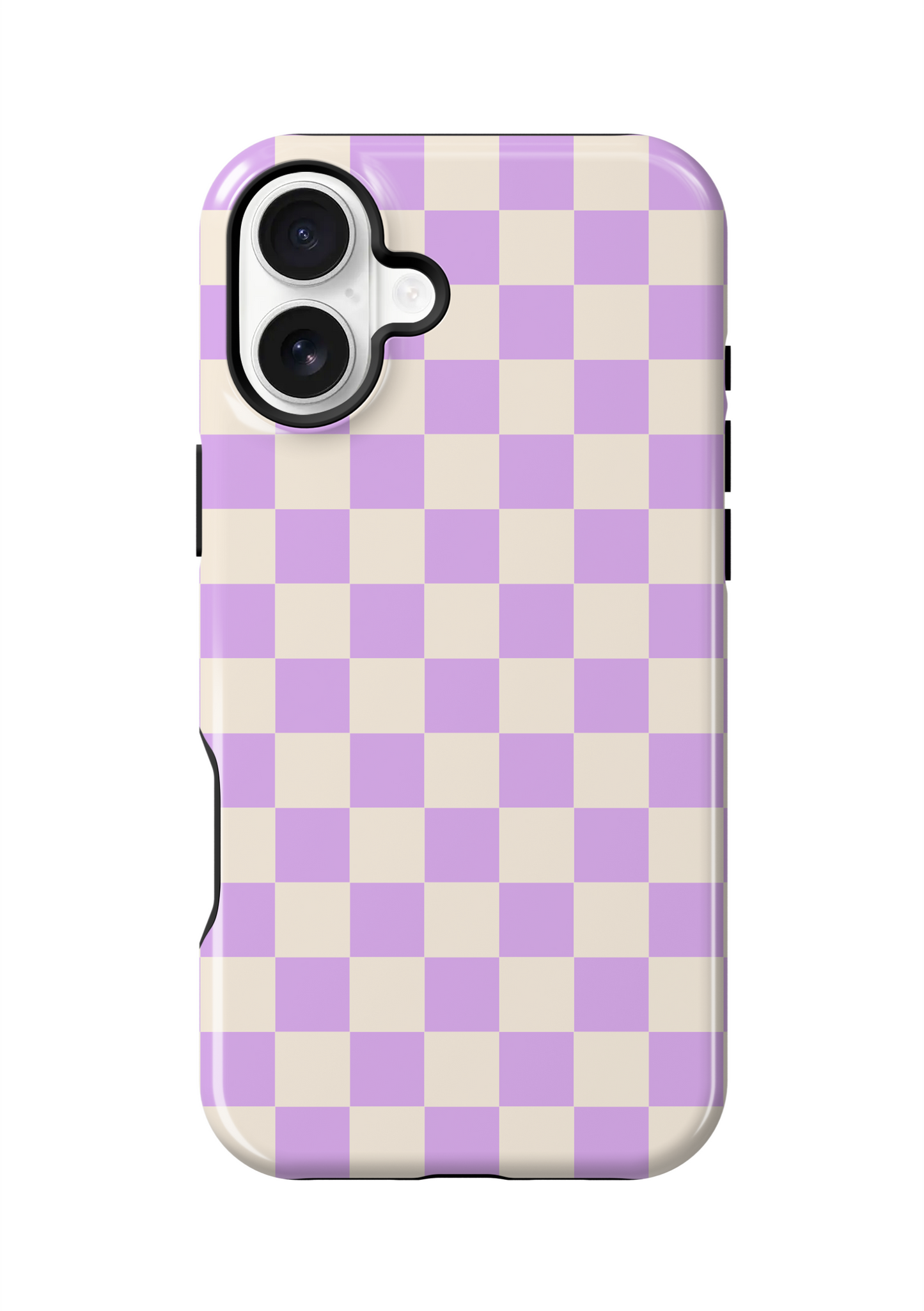 Lilac Checkers II Phone Case