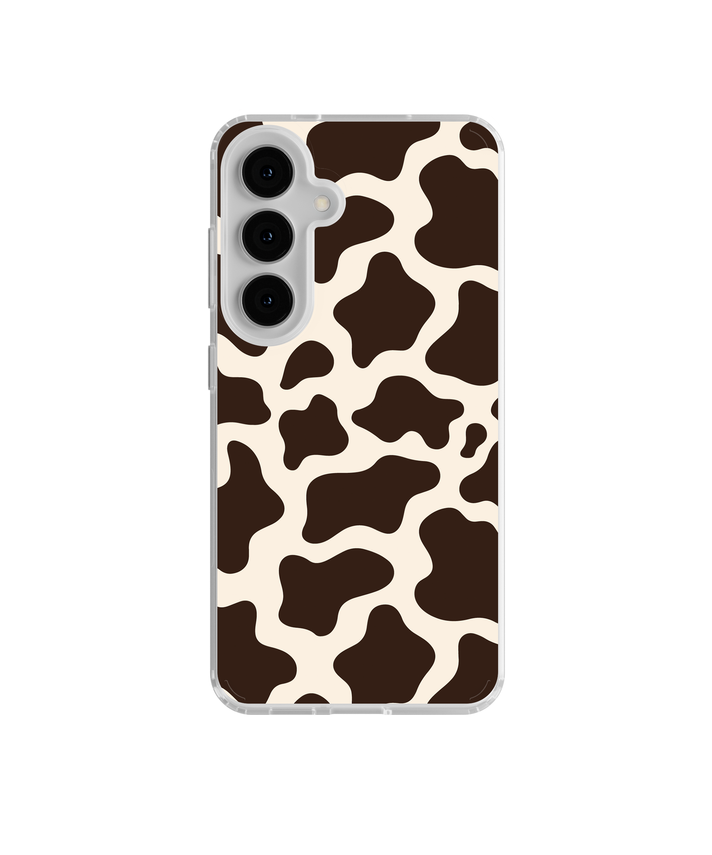 Espresso Cow Print Clear Case Insert