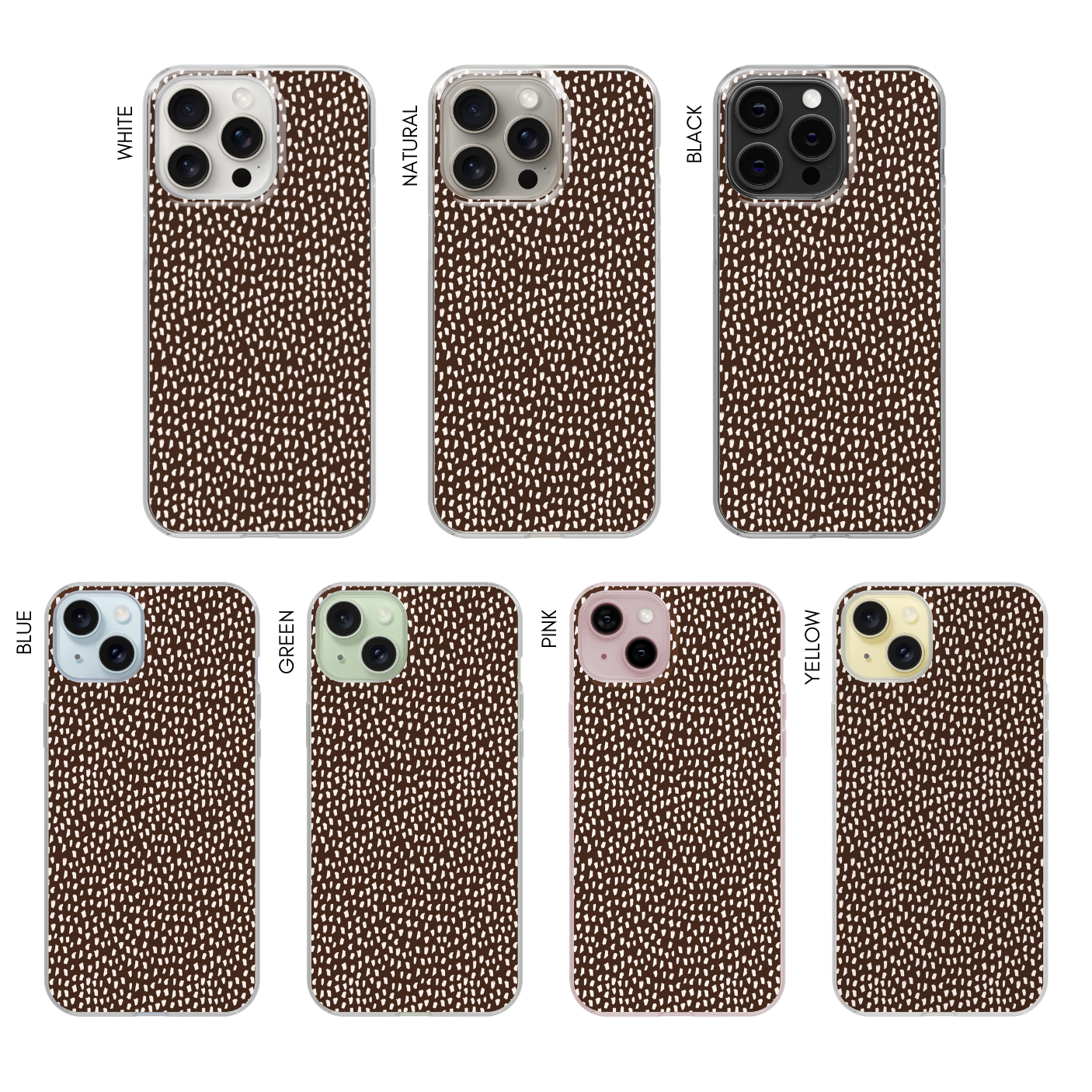 Espresso Speckles Clear Case Insert