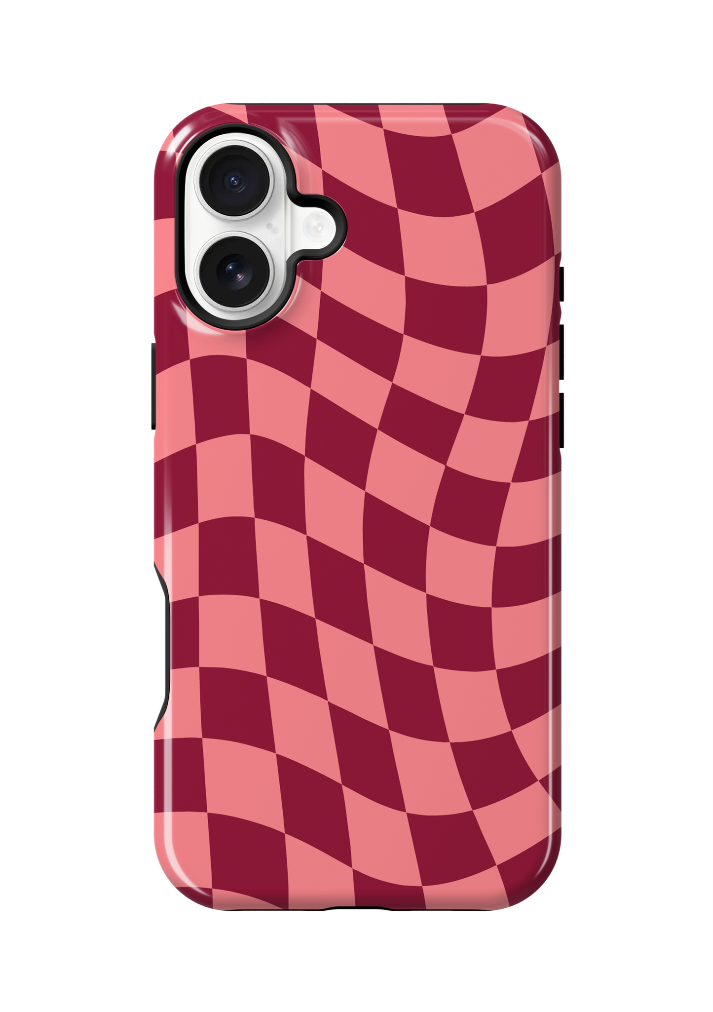 Love Wavy Checkers Phone Case