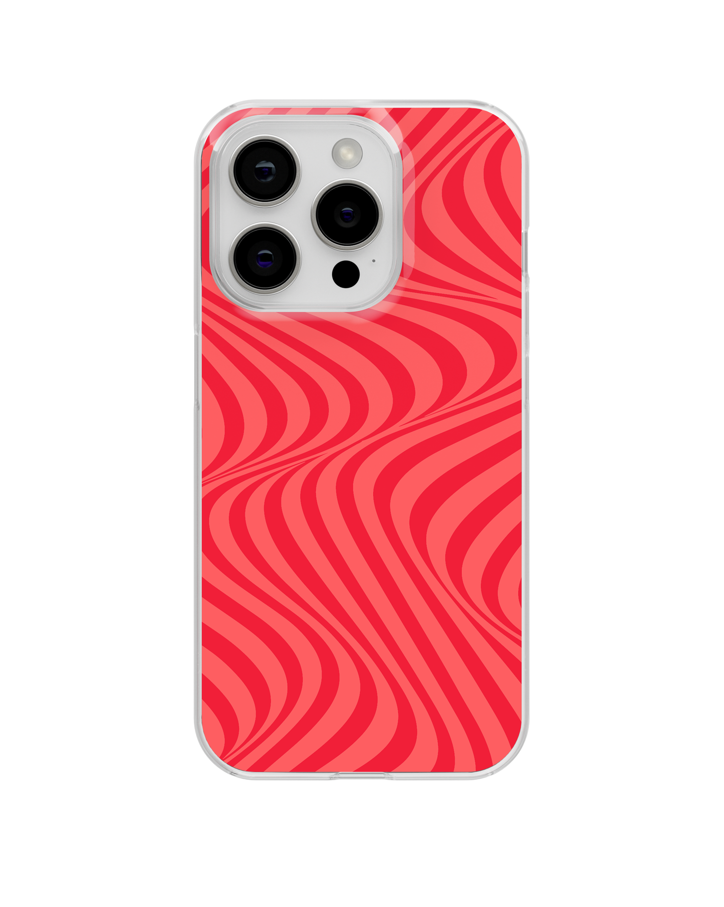 Vermillion Swirls Clear Case Insert