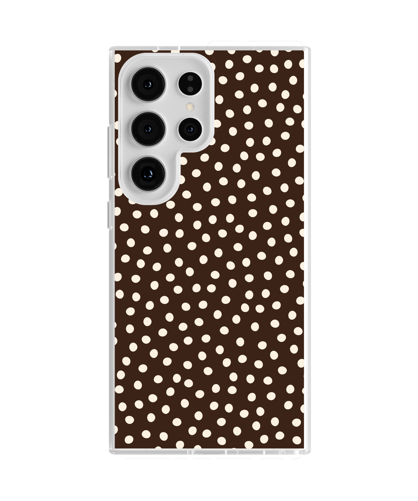 Espresso Dots Clear Case Insert