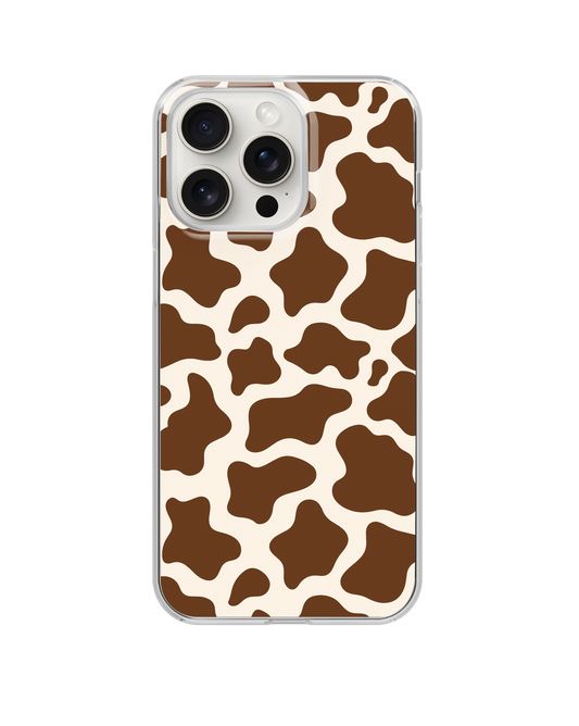 Cocoa Cowprint Clear Case Insert