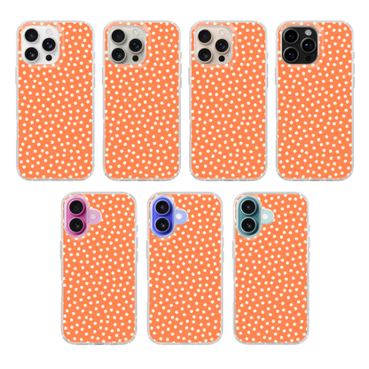 Tangerine Dots Clear Case Insert