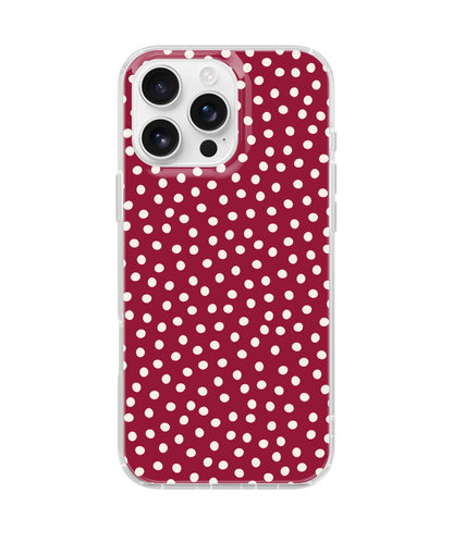 Black Cherry Dots Clear Case Insert