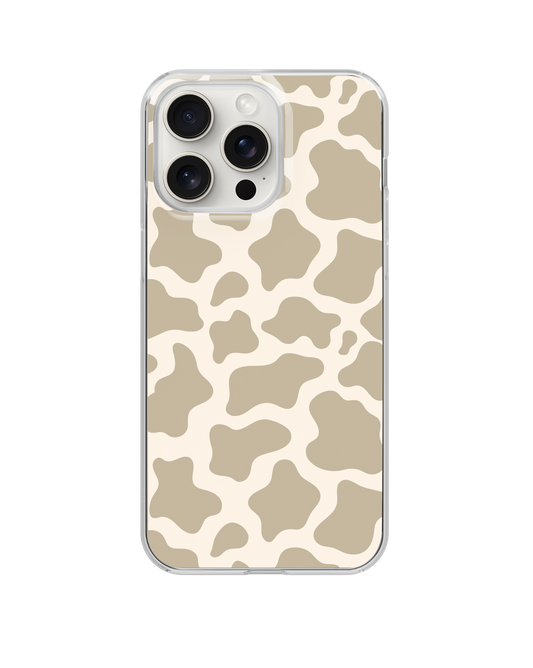 Taupe Cowprint Clear Case Insert