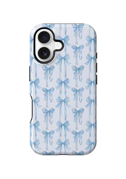 Blue Blushing Bows Phone Case