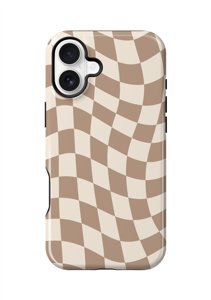 Chestnut Wavy Checkers II Phone Case