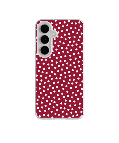 Black Cherry Dots Clear Case Insert