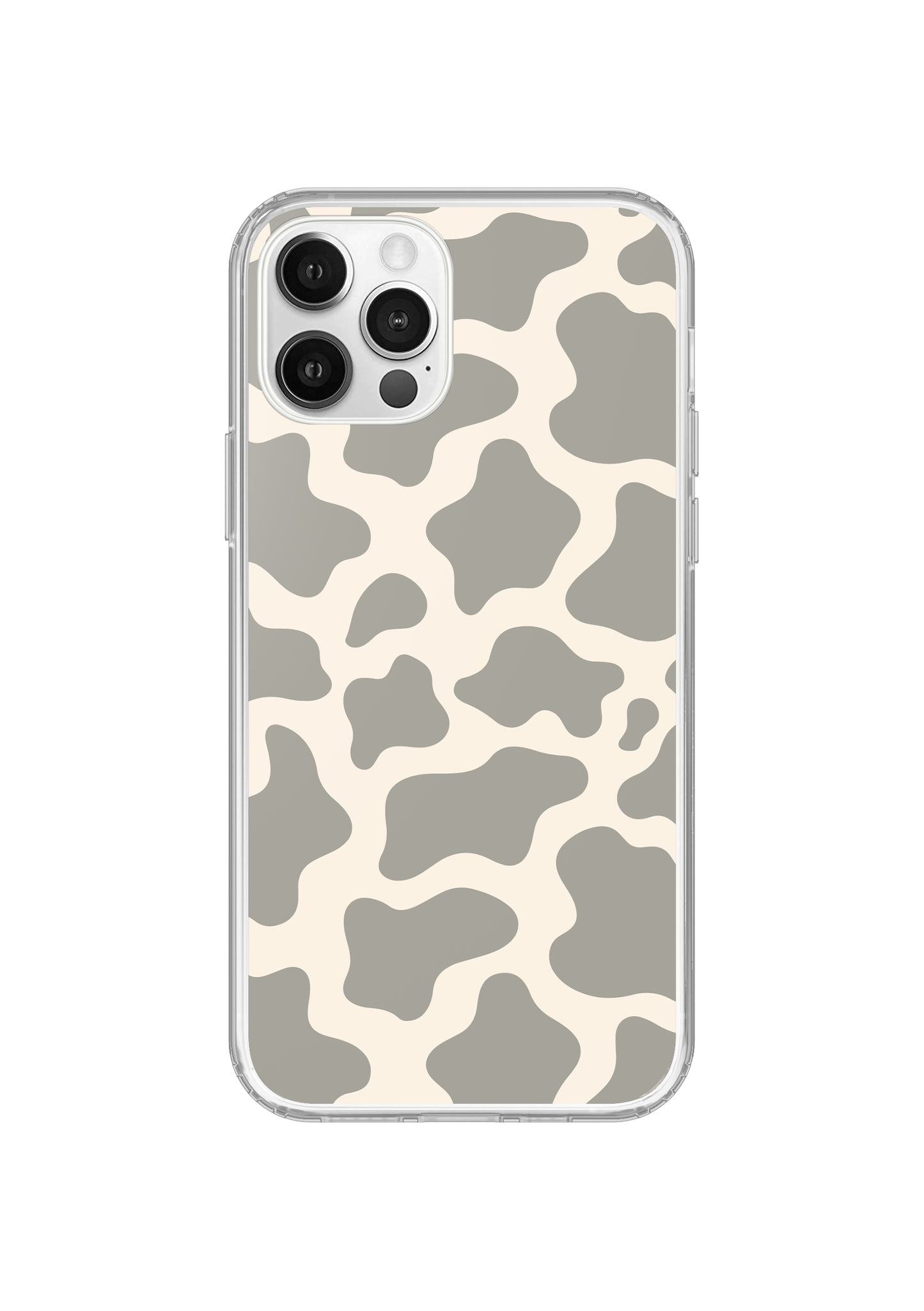 River Rock Cow Print Clear Case Insert