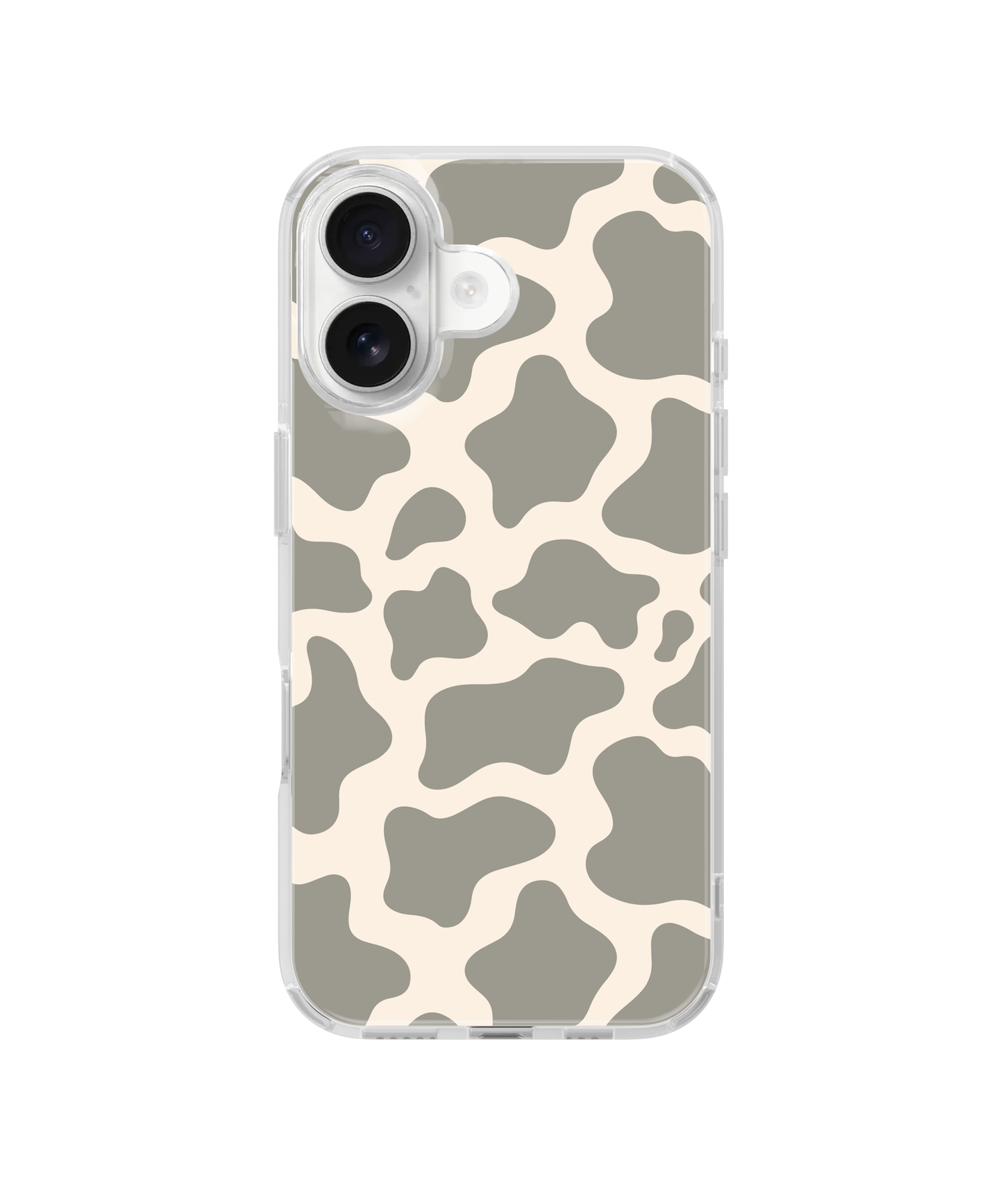 River Rock Cow Print Clear Case Insert