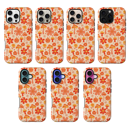 Orange Fungi Fantasia Phone Case