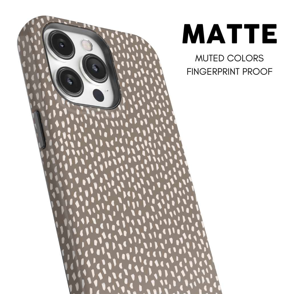 Chestnut Speckles iPhone Case