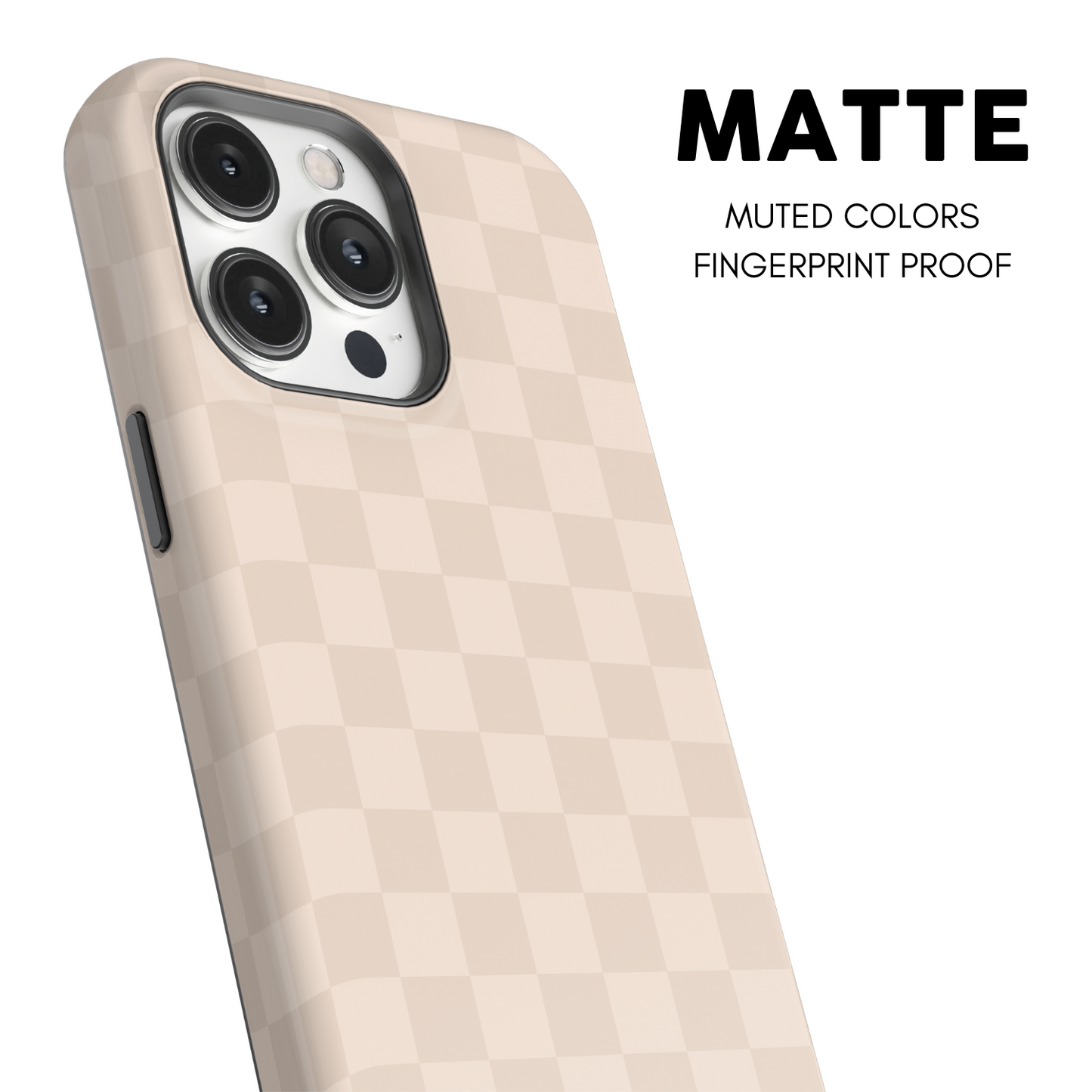 Almond Checkers iPhone Case