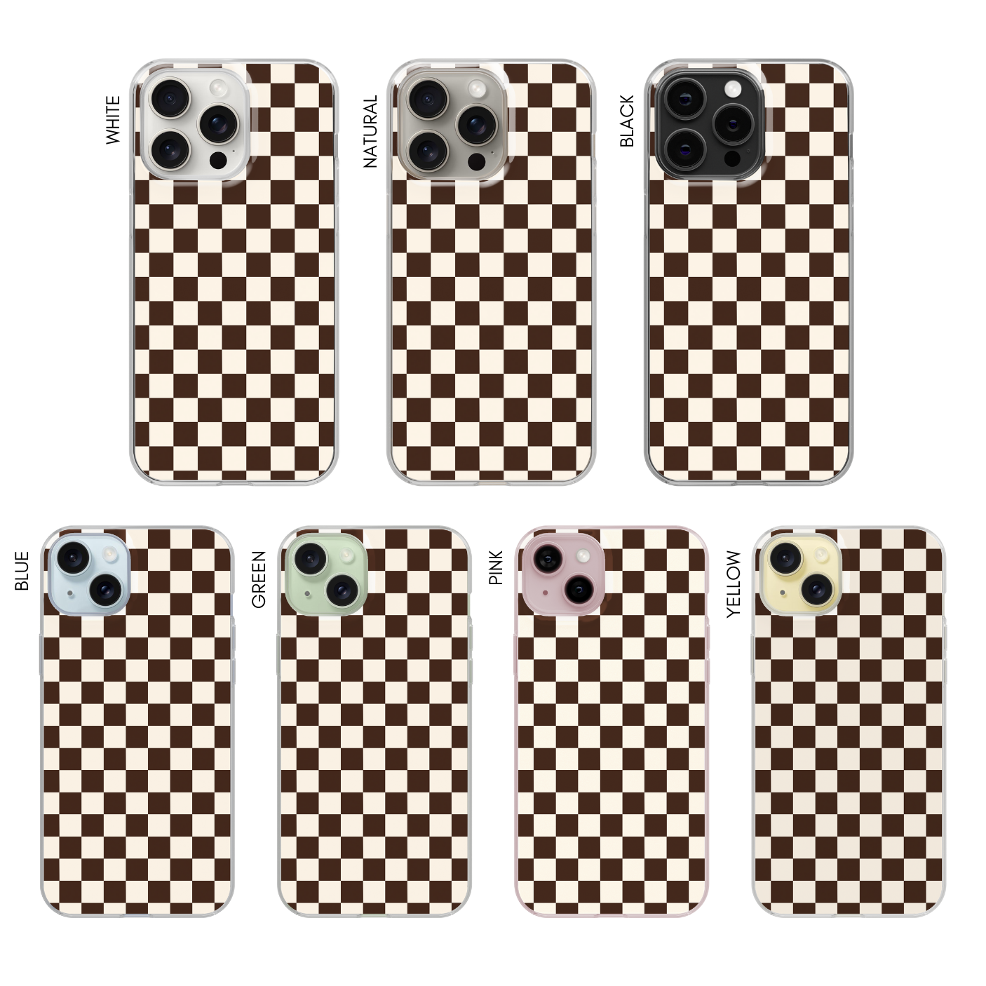 Espresso Checkers II Clear Case Insert