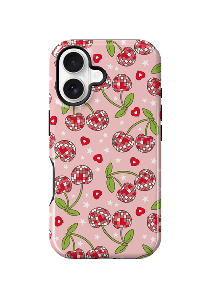 Pink & Red Disco Cherries Phone Case