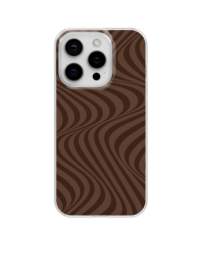 Espresso Swirls Clear Case Insert