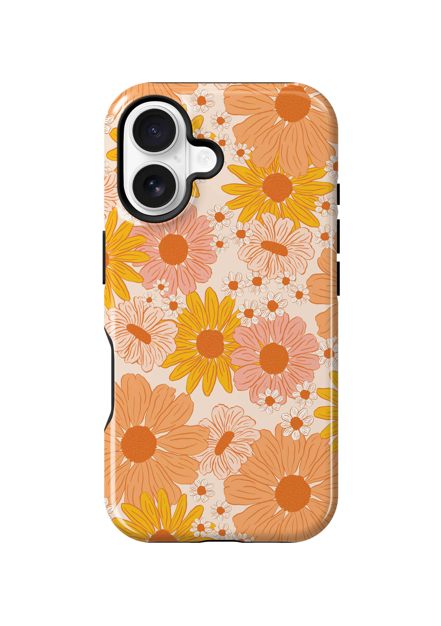 Orange Summer Blooms Phone Case