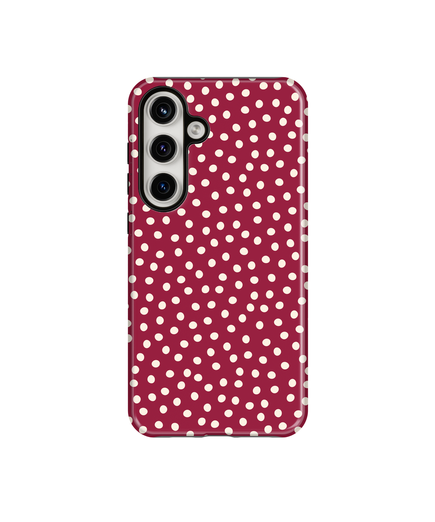 Black Cherry Dots Phone Case