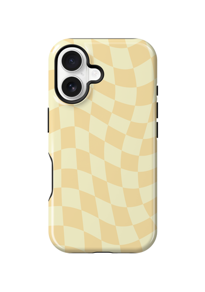 Banana Whispers Wavy Checkers Phone Case