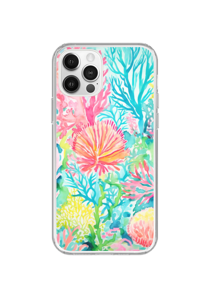 Watercolor Coral Clear Case Insert