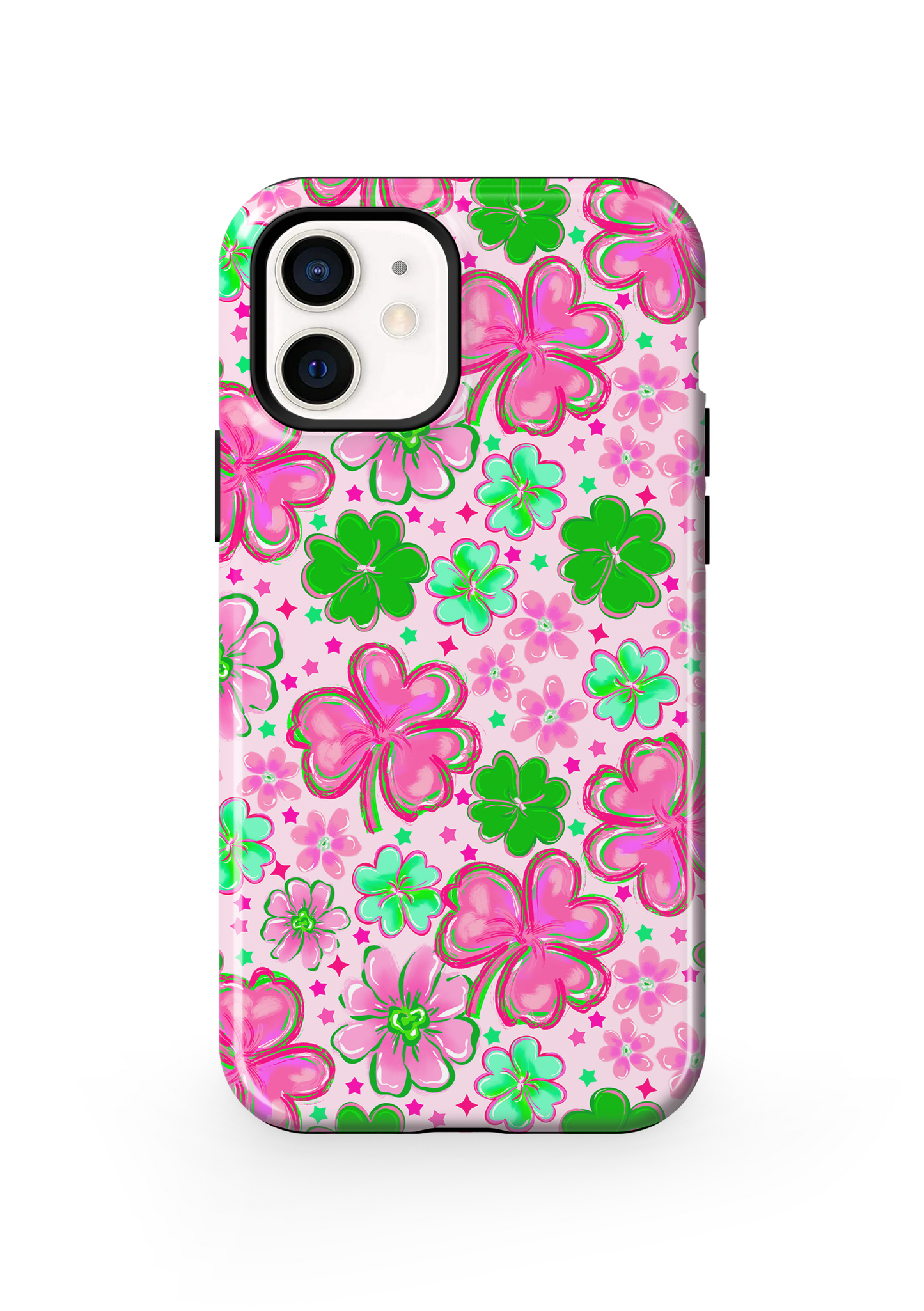 Pink Four-Leaf Frenzy Phone Case